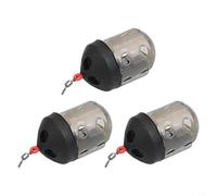 Gdfnmogo Jaula alimentadora de carpas, cesta de gusanos y cebo de tierra para pesca de río, plástico + diseño elástico que absorbe los golpes, 26 mm x 48 mm, 29 g (paquete de 3)