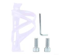 Gdfnmogo Jaula para botella de bicicleta, ligera, flexible, de plástico, ajuste seguro, para carretera, montaña, para bicicleta de grava, soporte de agua, negro, blanco, amarillo, rojo, azul (blanco)