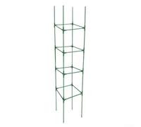 Gdfnmogo Jaulas de tomate de plástico resistente y sistema de enrejado de plantas trepadoras, para verduras de jardín, flores, frijoles, pimientos, kit de soporte vertical de fácil montaje, verde, 40