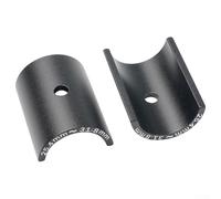 Gdfnmogo Juego de 4 espaciadores de aleación de aluminio para auriculares para bicicletas de montaña Plus con opciones de altura de 5 mm/10 mm/15 mm/20 mm, diámetro interior de 28,6 mm (negro)