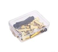 Gdfnmogo Juego de adaptadores de bicicleta de 15 piezas con conector de válvula SV DV AV para Dunlop Sclaverand y bombas de bola, compatible con coche