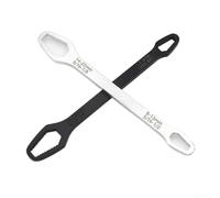 Gdfnmogo Juego de alicates dobladores de ciruela de doble cabeza, con llaves de doble cabeza y llave inglesa ajustable para gafas de 8 a 22 mm para mantenimiento de automóviles al aire libre/hogar