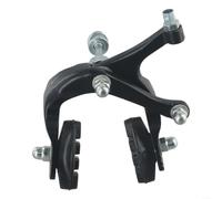 Gdfnmogo Juego de frenos de pinza C de 47 a 61 mm de largo alcance de aleación de aluminio delantera y trasera, liberación rápida, para bicicleta de carretera, ciclismo negro o plateado (parte