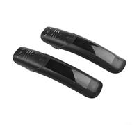 Gdfnmogo Juego de guardabarros de plástico PP para bicicleta delantero y trasero para guardabarros de bicicleta con correas de nailon para horquillas AM DH FR 68-75 mm, diseño aerodinámico fácil