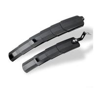 Gdfnmogo Juego de guardabarros retráctil para bicicleta delantera y trasera, 26 27.5 pulgadas, protector de rueda portátil, plegable, protector de carretera MTB, longitud ajustable, guardabarros de
