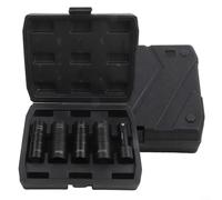 Gdfnmogo Juego de llaves de vaso de 1/2 pulgada con barra de extensión, 5 piezas de enchufe abatible de doble extremo para extracción de tuercas de lengüeta, diseño de pared delgada, enchufes de metal