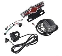 Gdfnmogo Juego de luces LED eléctricas con interruptor DK336, luces delanteras y traseras, 36-72 V, cable de 3/4/8 pines, 1,5 m, IPX4, impermeable, para conversión de bicicletas eléctricas y
