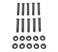 Gdfnmogo Juego de pasadores y juntas de repuesto P61796 para piscinas sobre el suelo Pro Steel de 60 mm de largo, plástico gris, juego de 6 o 10 juegos (10 juegos)