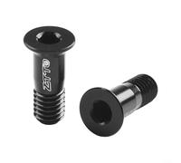 Gdfnmogo Juego de tornillos de rueda guía de cambio trasero M5 para bicicleta, aleación de aluminio para pernos de rueda jockey con pegamento de bloqueo de rosca, tensión resistente a la corrosión