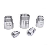 Gdfnmogo Junta de conversión de adaptador de rosca, ER11 ER16 ER32, soporte de portabrocas de pinza, accesorios de motor de eje de varilla de extensión, para máquina de grabado CNC (ER16-ER20)