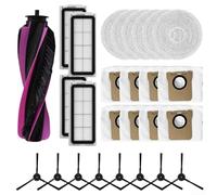 Gdfnmogo Kit de accesorios para aspiradora robot, cepillo principal, cepillos laterales, filtros, paños de microfibra para fregona, plástico de nailon, compatible con L50 Master Series (B)