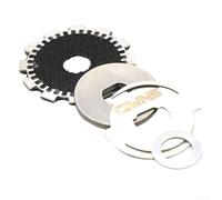 Gdfnmogo Kit de carrete de pesca con arandela de carbono y piñón de metal para Abu Garcia Revo4 SX mano derecha, piezas de reparación de 32,6 mm