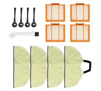 Gdfnmogo Kit de piezas de repuesto para aspiradora Shark Robot - filtro, cepillo lateral, paño de fregona compatible con RV2410WD/RV2610WD/RV2610WA/AI para Ultra 2 en 1 Mo