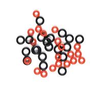 Gdfnmogo Kit de repuesto de junta tórica de silicona para máquinas de café C, D, E, F, S, X, ENA y GIGA, 10 grandes rojas + 20 rojas pequeñas + 20 pequeñas negras SE