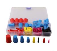 Gdfnmogo Kit surtido de 110 piezas de goma de silicona para sellado de agujeros, juego de tapones reutilizables para pintura, revestimiento, protección de pulverización compatible con líneas de freno