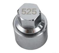 Gdfnmogo Llave de seguridad de acero con adaptador único de bloqueo de código de asiento, borde antirrobo 525, sistema 3d0698137 para tornillo de rueda de coche, acero inoxidable