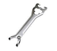 Gdfnmogo Llave de soporte inferior de bicicleta de acero para ajuste de taza y cono, herramienta de extracción de cubo de eje compatible con soportes antiguos y anillos de bloqueo de cassette