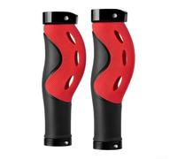 Gdfnmogo Lock-On Bike Manillar Grips Ergonómico TPR Amortiguador Antideslizante Para MTB Road Plegable E-Bike 22.2mm Negro (rojo)
