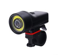 Gdfnmogo Luces LED impermeables para bicicleta Juego de luces recargables para bicicleta delantera y trasera Ciclo Iluminación del manillar Montaje en el manillar Antorcha Carga USB (negro)