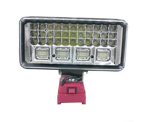 Gdfnmogo Luz de trabajo de 57 LED para batería de iones de litio Einhell de 18 V, iluminación inalámbrica en el lugar de trabajo con puerto de carga USB, construcción ABS de larga duración, eléctrica
