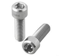 Gdfnmogo M6x18mm Crank Arm Pinch Bolt for II, Alloy Bicycle Crankset Fixing Screws, Road Bike Parts (Titanio)