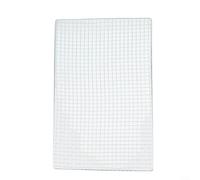 Gdfnmogo Malla rectangular para barbacoa para cocinar al aire libre, rejilla de acero galvanizado para pescado, carne, verduras, rejilla soldada resistente para picnic de fogata