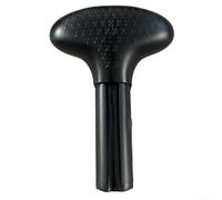 Gdfnmogo Mango de repuesto para remo de canoa, mango en T para kayak, canoa, barco inflable o balsa, tapa ergonómica de PVC recta para eje de 24 mm (D)