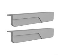 Gdfnmogo Manija de silicona para gabinete para operación manual, tirador de cajón sin contacto para cocina o armario, palanca de 120 mm sin puerta, Compat (gris)