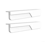 Gdfnmogo Manija de silicona para gabinete para operación manual, tirador de cajón sin contacto para cocina o armario, palanca sin puerta de 120 mm, color blanco
