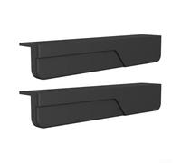 Gdfnmogo Manija de silicona para gabinete para operación manual, tirador de cajón sin contacto para cocina o armario, palanca sin puerta de 120 mm, color negro