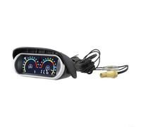 Gdfnmogo Medidor digital de temperatura del agua 2 en 1 y voltímetro para coche con pantalla LCD 12 V 24 V lectura de 3 dígitos M10 sensor compatible con la mayoría de vehículos