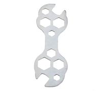 Gdfnmogo Mini llave hexagonal de acero plana 10 en 1 de 8 a 17 mm, varios tamaños para reparación de bicicletas, llave hexagonal, pequeña herramienta de mano compacta para fijar y ajustar bicicletas o
