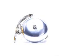 Gdfnmogo Mini timbre para bicicleta, retro, construcción de aleación de aluminio, 90-100 dB de alto para anillo, compatible con bicicletas de montaña, carretera, plegables y infantiles (plateado)