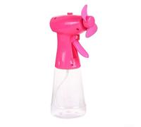 Gdfnmogo Mini ventilador de niebla de agua portátil Botella de spray de refrigeración portátil de 220 mm de altura Dispositivo refrescante personal alimentado por batería para climas cálidos (rosa)