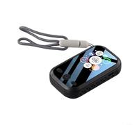 Gdfnmogo Monitor portátil de calidad del aire, detección PM1.0 PM2.5 PM10, sensor de temperatura y humedad, material ABS, carga tipo C, visualización de datos en tiempo real (negro)