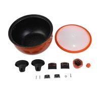 Gdfnmogo Olla de sopa sin presión para guisos, frijoles y granos, olla de cocina doméstica de 3,5 L con tapa de bloqueo seguro y surf fácil de limpiar (verde 8 L)