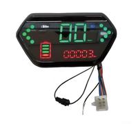 Gdfnmogo Panel de control multifuncional de pantalla LCD de instrumentación para motores eléctricos de bicicleta y scooter, 48 V-72 V, compatible con interfaz de 6 pines