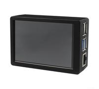 Gdfnmogo Pantalla LCD de 3.5 pulgadas para Raspberry Pi, pantalla táctil de 480 x 320 60 FPS con enfriador activo y funda ABS, compatible con Pi de 5ª generación