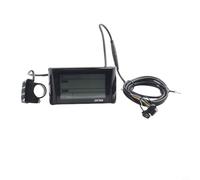 Gdfnmogo Pantalla LCD SW900, compatible con voltaje de 24/36/48 V, protocolo de comunicación UART, material ABS negro, para panel de control de bicicleta eléctrica, ajuste del manillar