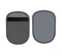 Gdfnmogo Paquete de 2 guantes de limpieza reutilizables de forro polar coral suave para adultos y niños, ligeros y portátiles para acampar en la playa (gris)