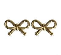 Gdfnmogo Paquete de 2 tiradores creativos de latón para cajones de cocina, dormitorio, tocador, mesita de noche, acabado dorado, herrajes de 50 mm