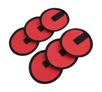 Gdfnmogo Paquete de 6 fundas para anzuelos de pesca de 15 cm, protectores de nailon para protección de púas, rojo y negro, para accesorios de pesca duraderos y resistentes a los arañazos