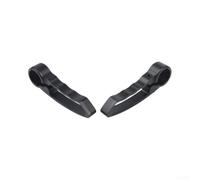 Gdfnmogo Par de empuñaduras en forma para MTB, extensiones de extremos de barra de aleación de aluminio, asas ergonómicas que reducen la fatiga en barras de 22,2 mm (negro)