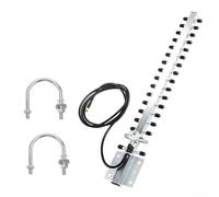 Gdfnmogo Para enrutador Yagi de 25 dbi compatible con módem y WiFi Devi para Elite Gain con conector Rp para inalámbrico 2. 4 GHz al aire libre para direccional