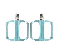 Gdfnmogo Pedales de bicicleta de aleación de aluminio, plataforma plana mecanizada CNC, con 10 pines extraíbles, rodamiento sellado antideslizante, para bicicleta eléctrica MTB Road Urban Cycling