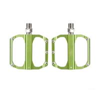 Gdfnmogo Pedales de bicicleta de aleación de aluminio, plataforma plana mecanizada CNC, con 10 pines extraíbles, rodamiento sellado antideslizante, para bicicleta eléctrica MTB Road Urban Cycling