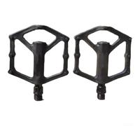 Gdfnmogo Pedales de bicicleta de montaña de nailon con sistema de rodamientos DU, eje ultraligero de 14 mm, para ciclismo de carretera y MTB, diseño de perfil bajo para evitar golpes, negro