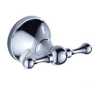 Gdfnmogo Perchero antiguo de latón con acabado cromado, colgador de ropa vintage montado en la pared para baño, pasillo o entrada, diseño único de ahorro de espacio con kit de instalación