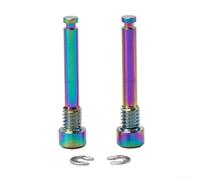 Gdfnmogo Pernos de freno de disco de aleación para bicicleta, tornillos roscados para bicicletas de carretera SRAM MTB, requiere llave hexagonal de 3 mm, 2-4 N.M, opciones de color negro, plateado y