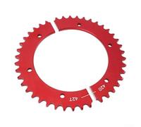 Gdfnmogo Piñón dividido para cadena 420, rueda de transmisión trasera de 42 dientes, aluminio anodizado rojo, compatible con Predator 212cc/196cc, Powerhorse 13hp/15hp y Mini para bicicleta y
